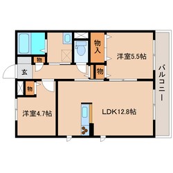 清水駅 徒歩15分 1階の物件間取画像